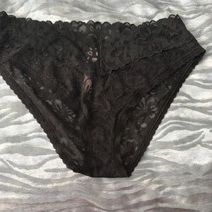 Victoria's Secret Black Floral Lace Lingerie